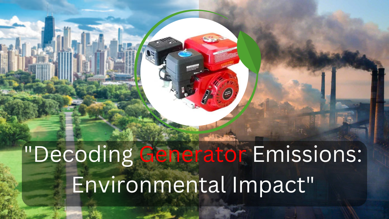 What fuel generator is Environmentally friendly?