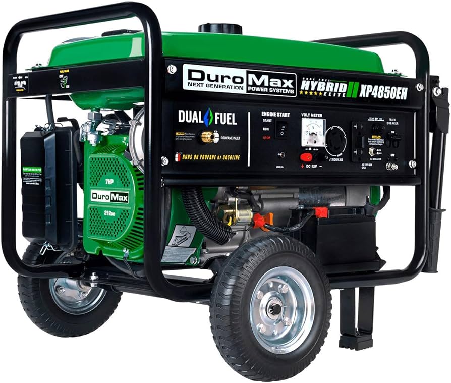 DuroMax XP4850EH Dual Fuel Portable Generator
