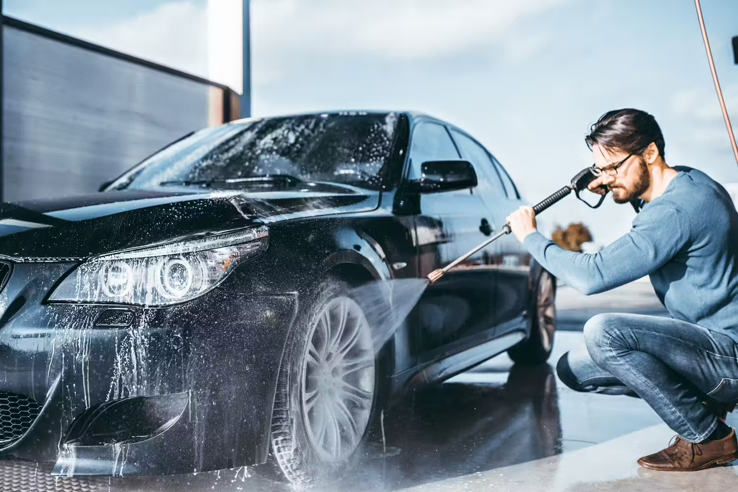 Pressure washers range in power from 1500 to 3000 Watts