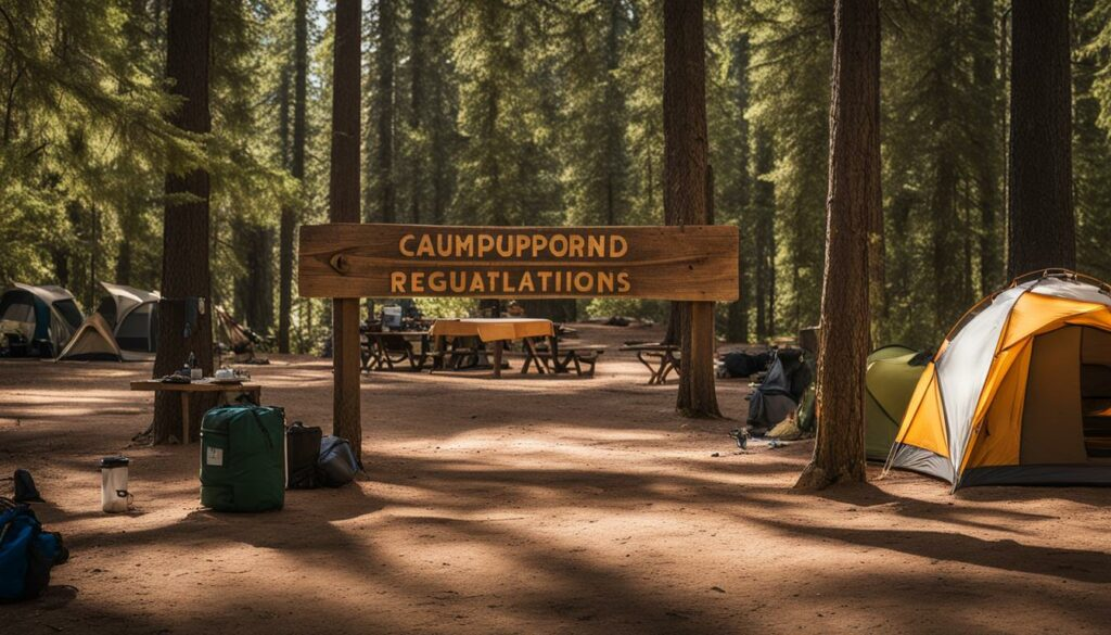 All campsites have regulations regarding noise levels.