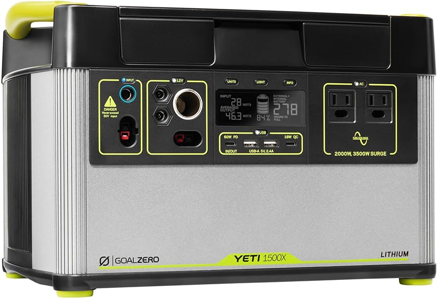 Goal Zero Yeti 1500X Portable Power Station