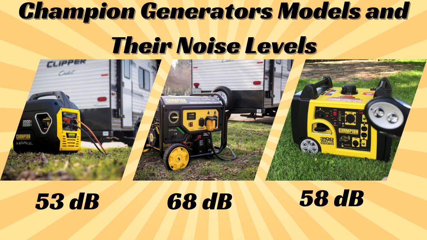 Champion Generators Models and Their Noise Levels